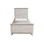 Lit gigogne simple en bois massif avec rangement convertible