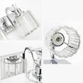 Modern Chrome Led Crystal Vanity Lights Over Mirror 4 Lights