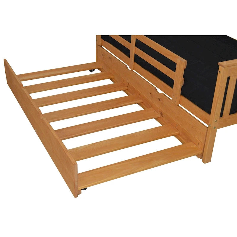 Lit gigogne en pin (taille standard)