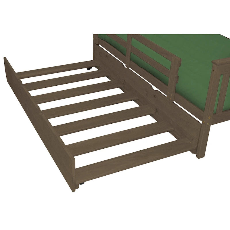 Lit gigogne en pin (taille standard)