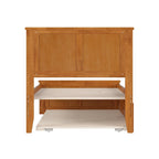 Lit plateforme Madison avec pied de lit assorti et lit gigogne double