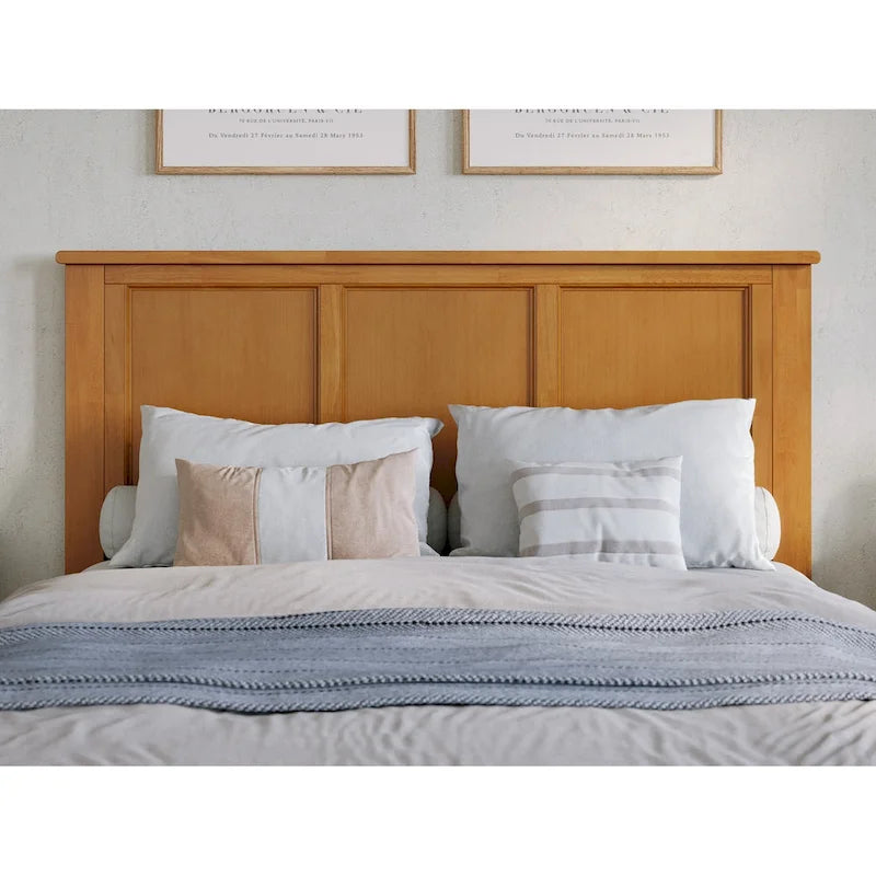 Lit plateforme Madison avec pied de lit assorti et lit gigogne double
