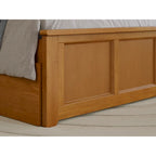 Lit plateforme Madison avec pied de lit assorti et lit gigogne double