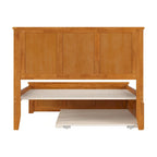 Lit plateforme Madison avec pied de lit assorti et lit gigogne double