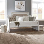 Lit de repos double blanc antique Magnolia Manor sans tiroir-lit