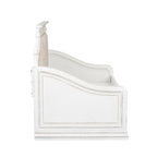 Lit de repos double blanc antique Magnolia Manor sans tiroir-lit
