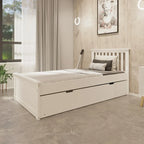 Lit gigogne double pour enfants – Bois massif