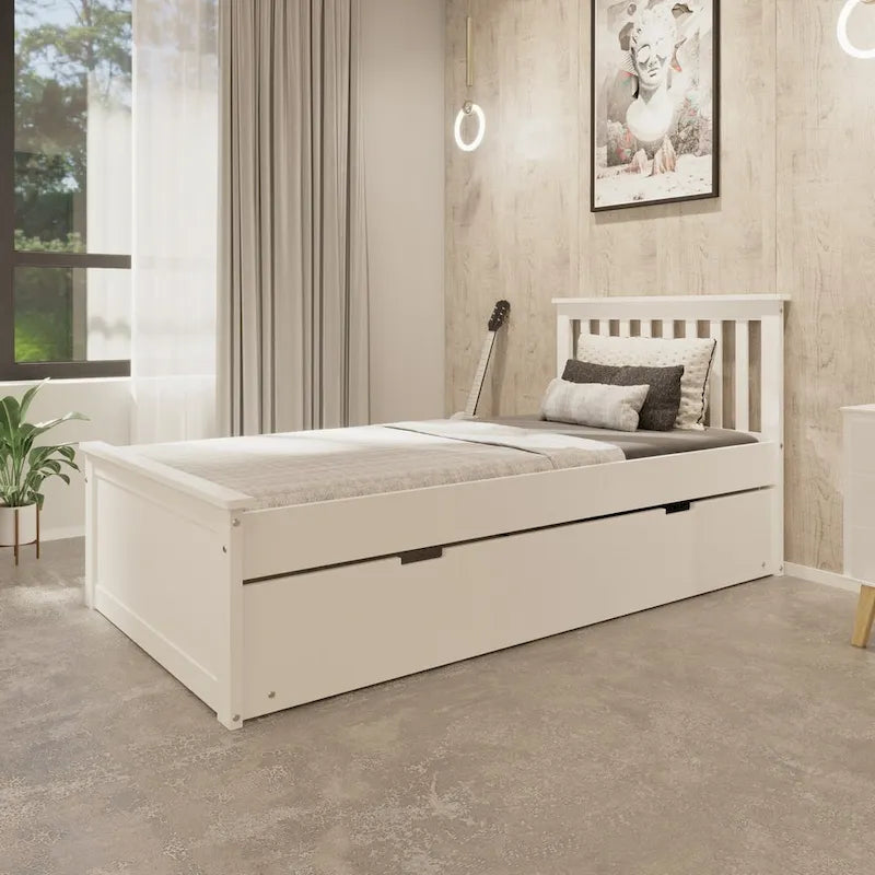Lit gigogne double pour enfants – Bois massif