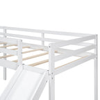 Lit mezzanine avec échelle et toboggan