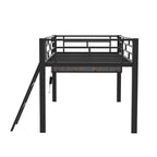 Lit superposé jumeau avec bureau escamotable, 4 tiroirs et étagères – Gain de place